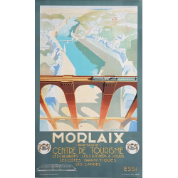 Original vintage poster MORLAIX Centre de tourisme MICHEL