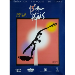 Affiche ancienne originale Tennis 13eme Open Paris BERCY par ANDRE M