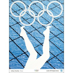 Affiche originale Jeux olympique de Londres 2012 HAMILTON Anthea