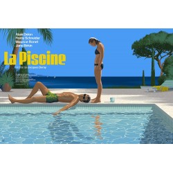Original silkscreened poster limited La Piscine Laurent DURIEUX Nautilus Artprints