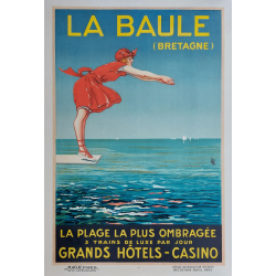 Original vintage poster La Baule Bretagne 1924