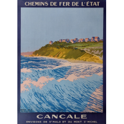 Affiche ancienne originale Cancale Henry De Renaucourt