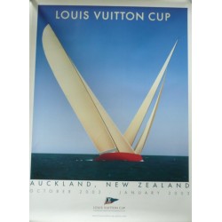 Original vintage poster Louis VUITTON America's Cup San Diego 1992 Razzia