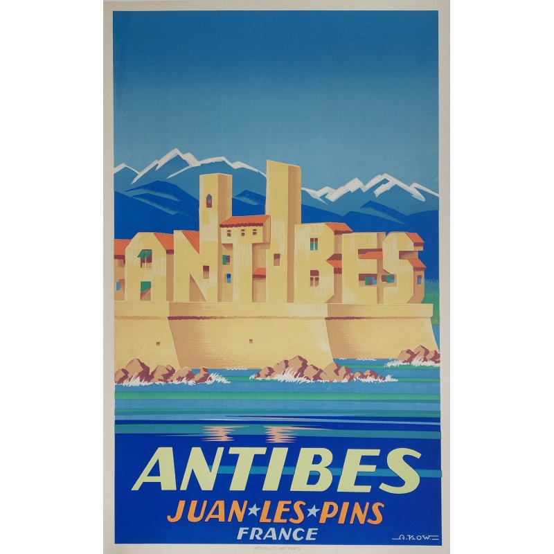 Original vintage poster Antibes Les Alexis KOW