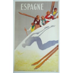 Original vintage poster sport ski ESPAGNE - Josep MORELL MACIAS