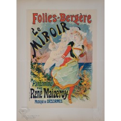 Maîtres de l'Affiche Original Plate 157 Folies Bergères Le Miroir Jules CHERET