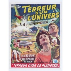 Affiche originale cinéma belge scifi science fiction " Terreur sur l'univers " Universal