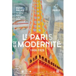 Affiche originale Le Paris de la modernité DELAUNAY 160 x 120 cms