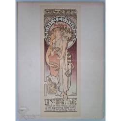 Maîtres de l'Affiche Planche originale 166 La Samaritaine MUCHA