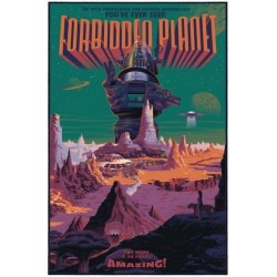 Original silkscreened poster limited edition Forbidden Planet - Laurent DURIEUX - Gallery Mondo