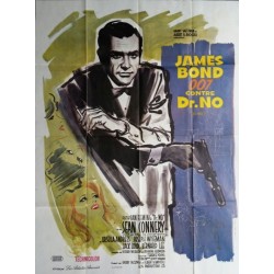 Original vintage french movie poster James bond " James bond 007 contre Dr NO " Sean Connery