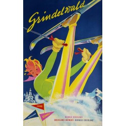 Original vintage poster ski Grindelwald Switzerland - Martin PEIKERT