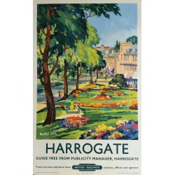 Original vintage poster Harrogate british railways 1953 - Kenneth STEEL