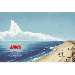 Original silkscreened poster limited edition regular JAWS - Galerie Mondo - Phantom City Creative