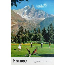 Original vintage poster Le golf de Chamonix (Haute-Savoie)