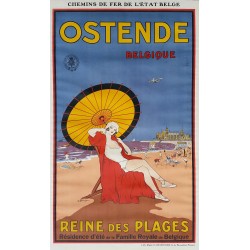 Original vintage poster Ostende Belgique Reine des Plages - BAILIE Samuel Colville