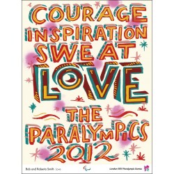 Affiche originale Jeux Paralympique de Londres 2012 Love - Bob and Roberta SMITH