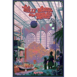 Affiche originale édition limitée variant Willy Wonka & the chocolate factory - Laurent DURIEUX