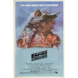 Original vintage cinema poster The Empire Strikes Back Star Wars One sheet Style B