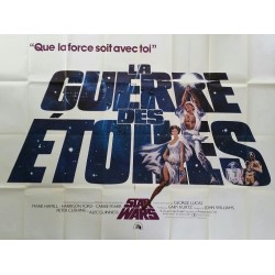 Original vintage cinema poster Star Wars La Guerre des étoiles France 200 x 150 cms