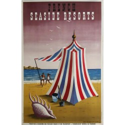 Original vintage poster France seaside resorts 1947 - Jean Picart Le Doux