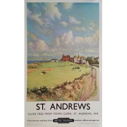 Original vintage poster St Andrews Golf Royal and Ancient British Railways MCINTOSH