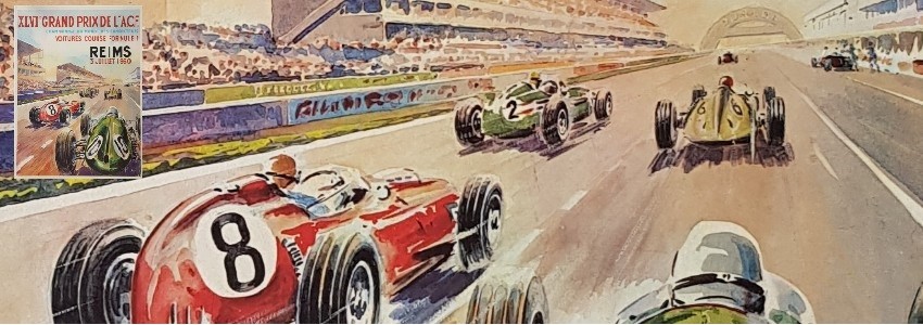  Automobile Affiches anciennes originales du sport automobile, 24 heures du mans, grand prix ...